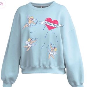 Not today Cupid Living Fully Valentine’s Day sweatshirt XL